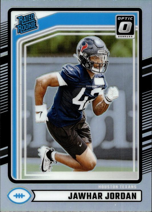 Jawhar Jordan 2024 Panini Donruss Optic Rated Rookie Prizm RC #390 - Collector Store LLC