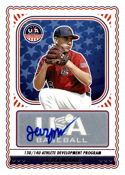 Jayden Morales 2024 Panini USA Baseball Stars & Stripes Auto #NTS - JM - Collector Store LLC