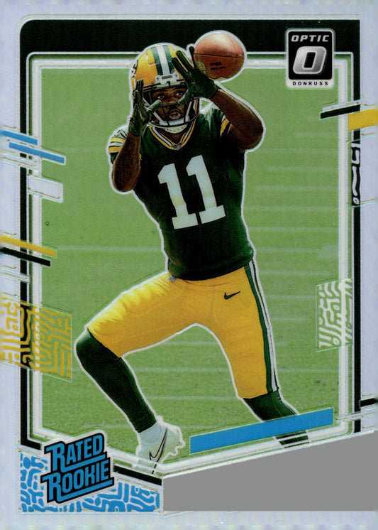 Jayden Reed 2023 Panini Donruss Optic Rated Rookie Prizm RC #239 - Collector Store LLC
