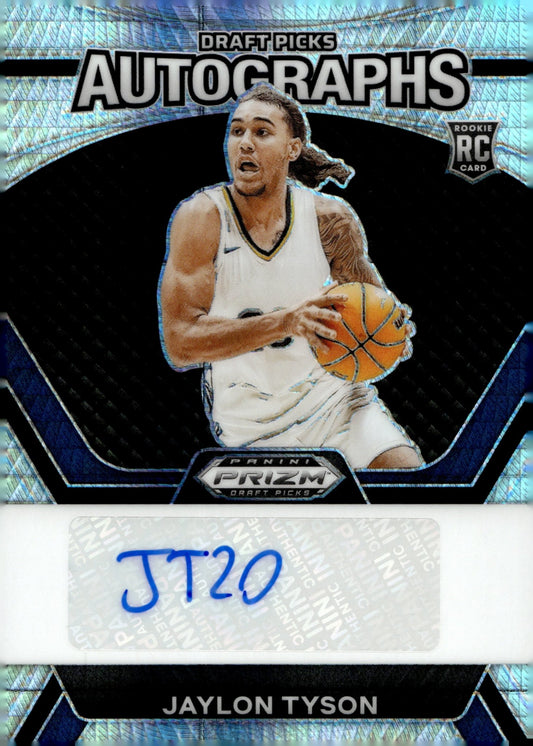 Jaylon Tyson 2024 Panini Prizm Draft Picks Hyper Przm RC Auto #DPA - JYT - Collector Store LLC