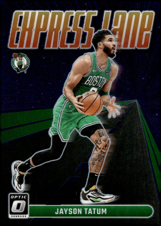 Jayson Tatum 2023 - 24 Panini Donruss Optic Express Lane Prizm #12 #1 - Collector Store LLC