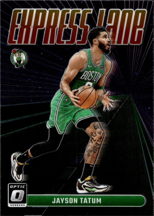Jayson Tatum 2023 - 24 Panini Donruss Optic Express Lane Prizm #12 #2 - Collector Store LLC