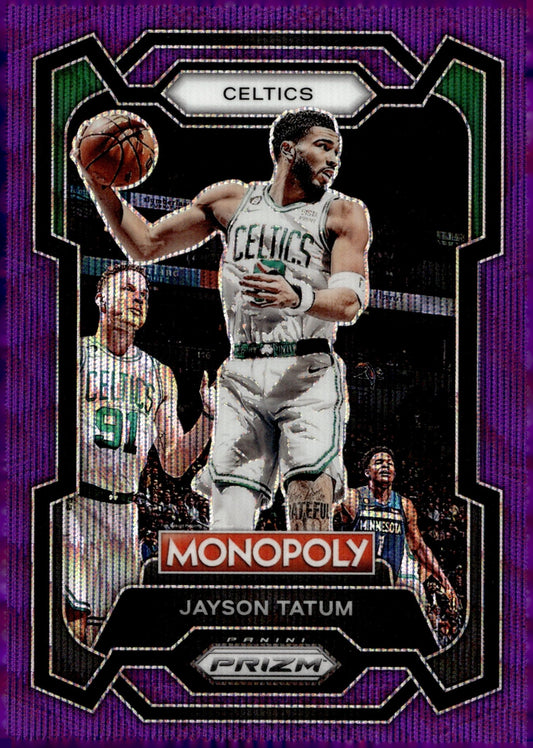 Jayson Tatum 2023 - 24 Panini Prizm Monopoly Purple Wave Prizm #7 #2 - Collector Store LLC