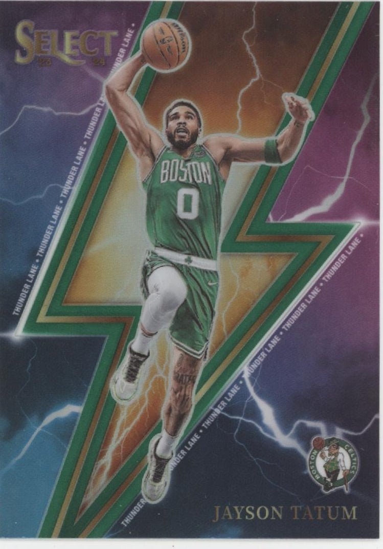 Jayson Tatum 2023 - 24 Panini Select Thunder Lane Prizm #14 - Collector Store LLC