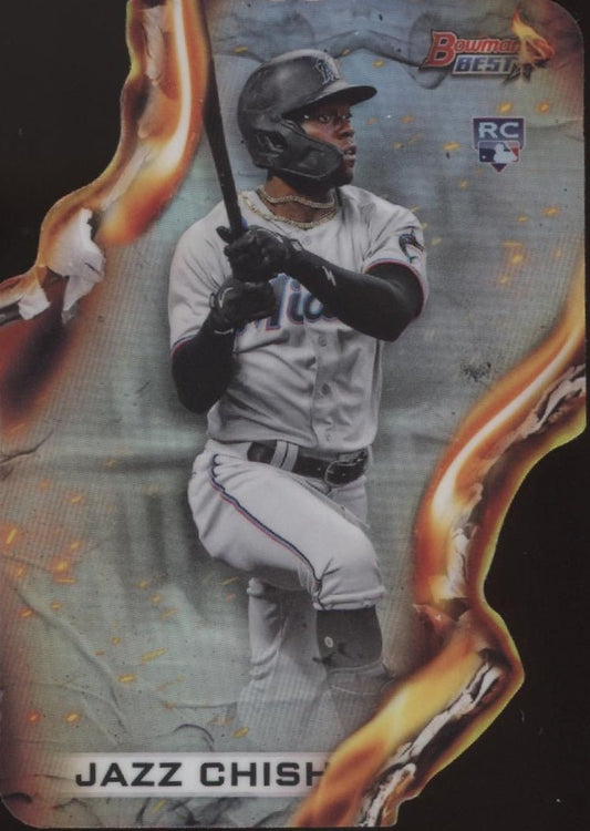 Jazz Chisholm 2021 Bowman's Best Heatwave Refractor Die - Cut RC #HW - 28 - Collector Store LLC