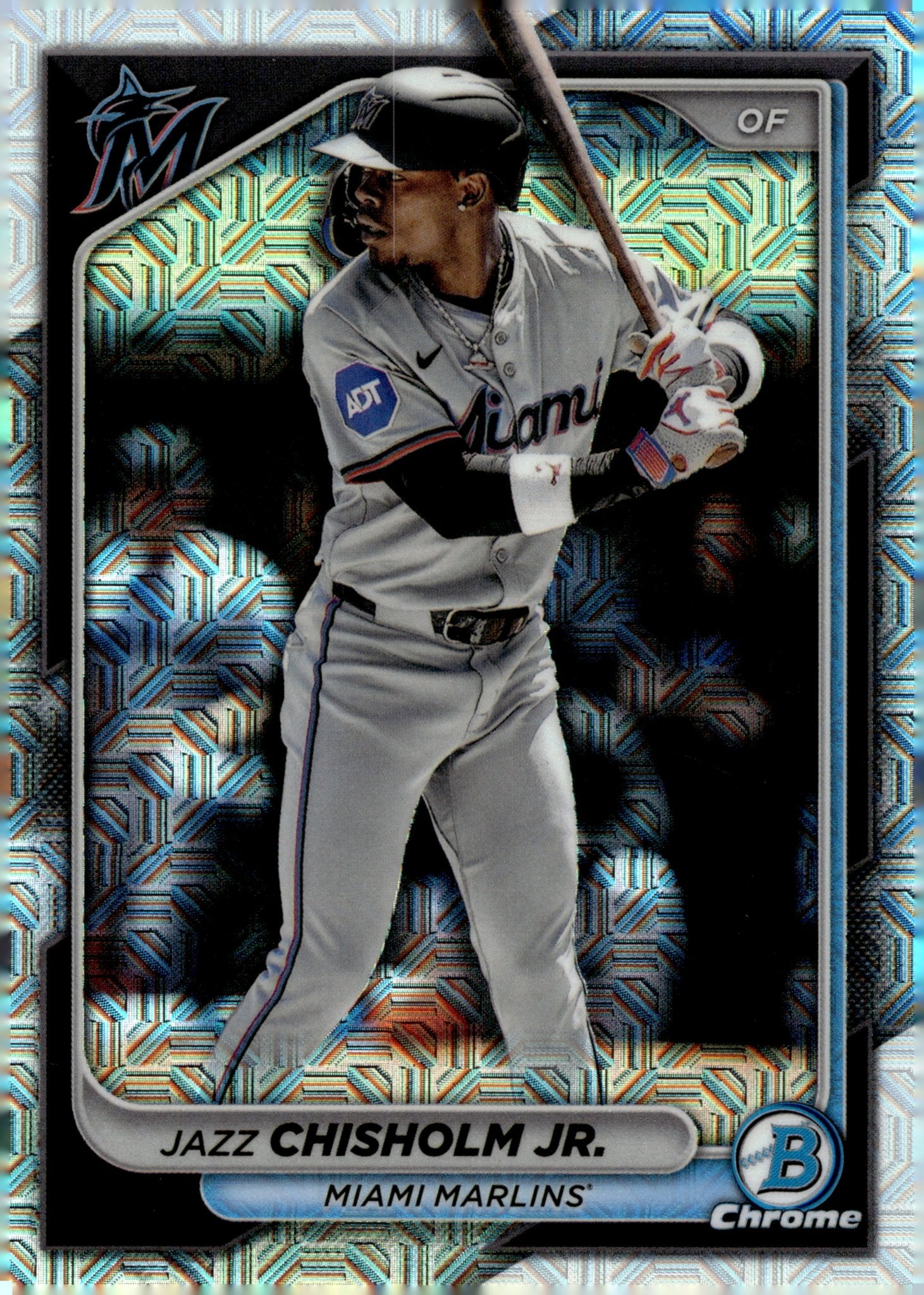 Jazz Chisholm Jr. 2024 Bowman Chrome Mojo Refractor #96 - Collector Store LLC