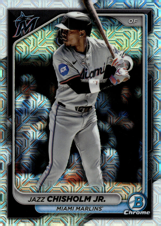 Jazz Chisholm Jr. 2024 Bowman Chrome Mojo Refractor #96 - Collector Store LLC