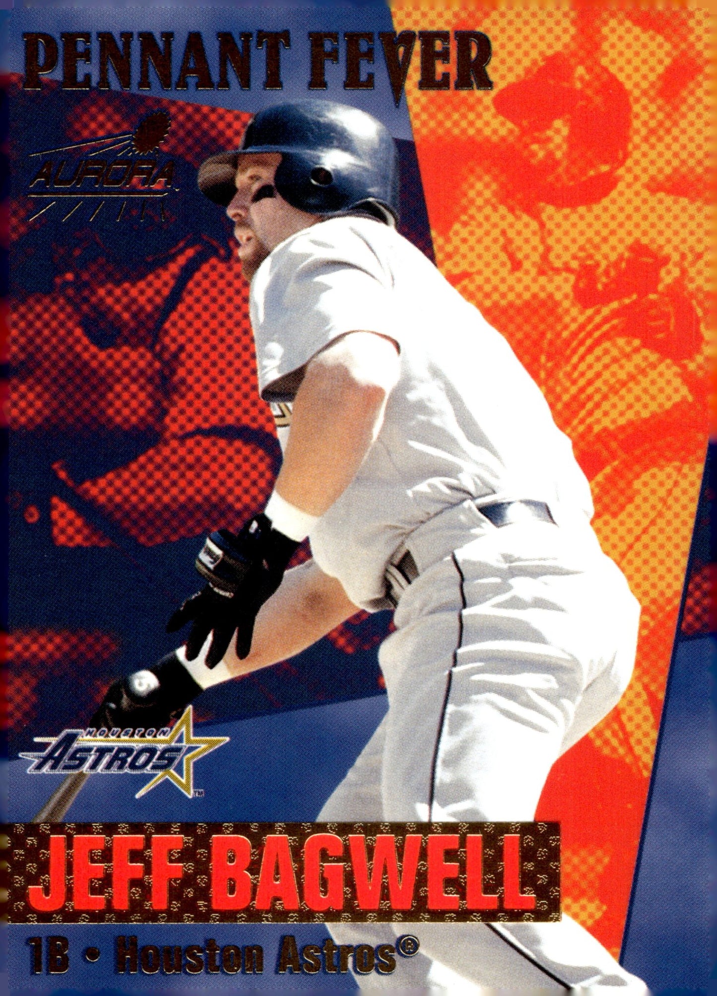 Jeff Bagwell 1999 Pacific Aurora Pennant Fever 10 - Collector Store LLC