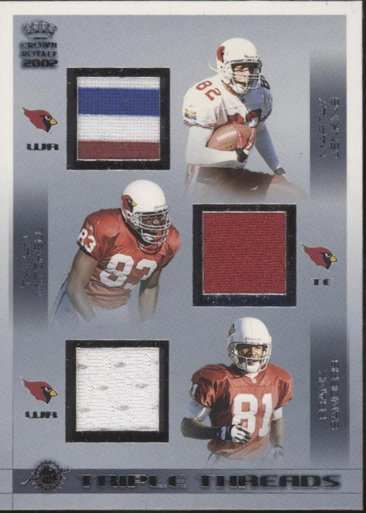 Jenkins / Mitchell / Sanders 2002 Pacific Crown Royale Triple Threads Swatch #2 - Collector Store LLC