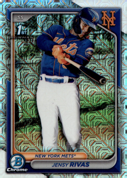 Jensy Rivas 2024 Bowman Chrome Mojo Refractor BCP - 251 3 - Collector Store LLC