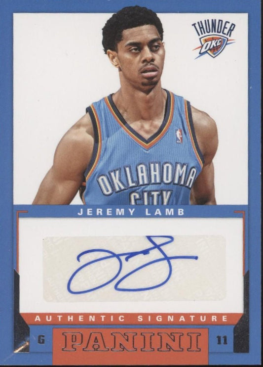 Jeremy Lamb 2012 - 13 Panini Auto #9 - Collector Store LLC