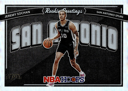 Jeremy Sochan 2022 - 23 Panini Hoops Greetings RC #9 - Collector Store LLC