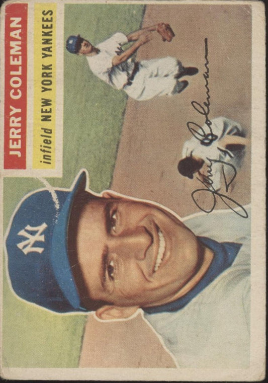 Jerry Coleman 1956 Topps #316 New York Yankees VG - Collector Store LLC