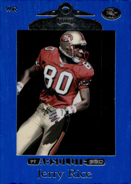 Jerry Rice 1999 Playoff Absolute SSD Blue #89 #1 - Collector Store LLC