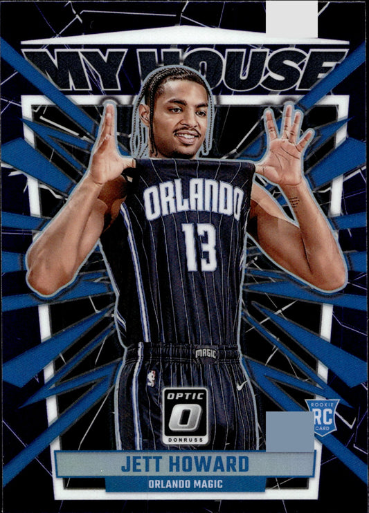 Jett Howard 2023 - 24 Panini Donruss Optic My House Purple Prizm RC #14 - Collector Store LLC
