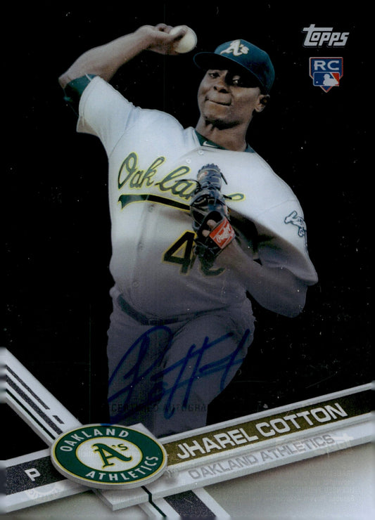 Jharel Cotton 2017 Topps Clearly RC Auto #CAAU - JC - Collector Store LLC