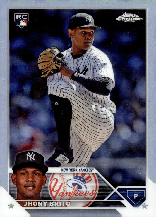 Jhony Brito 2023 Topps Chrome Refractor RC USC81 - Collector Store LLC