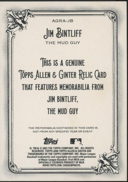 Jim Bintliff 2023 Topps Allen & Ginter Swatch #AGRA - JB - Collector Store LLC
