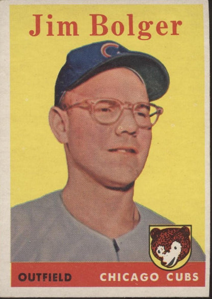 Jim Bolger 1958 Topps #201 Chicago Cubs EX - Collector Store LLC