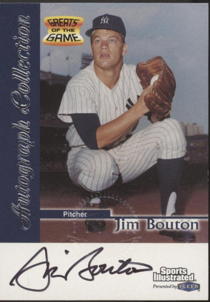 Jim Bouton 1999 Fleer Sports Illustrated Greats of the Game Auto - Collector Store LLC