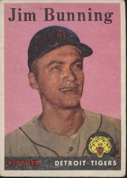 Jim Bunning 1958 Topps #115 Detroit Tigers GD - Collector Store LLC