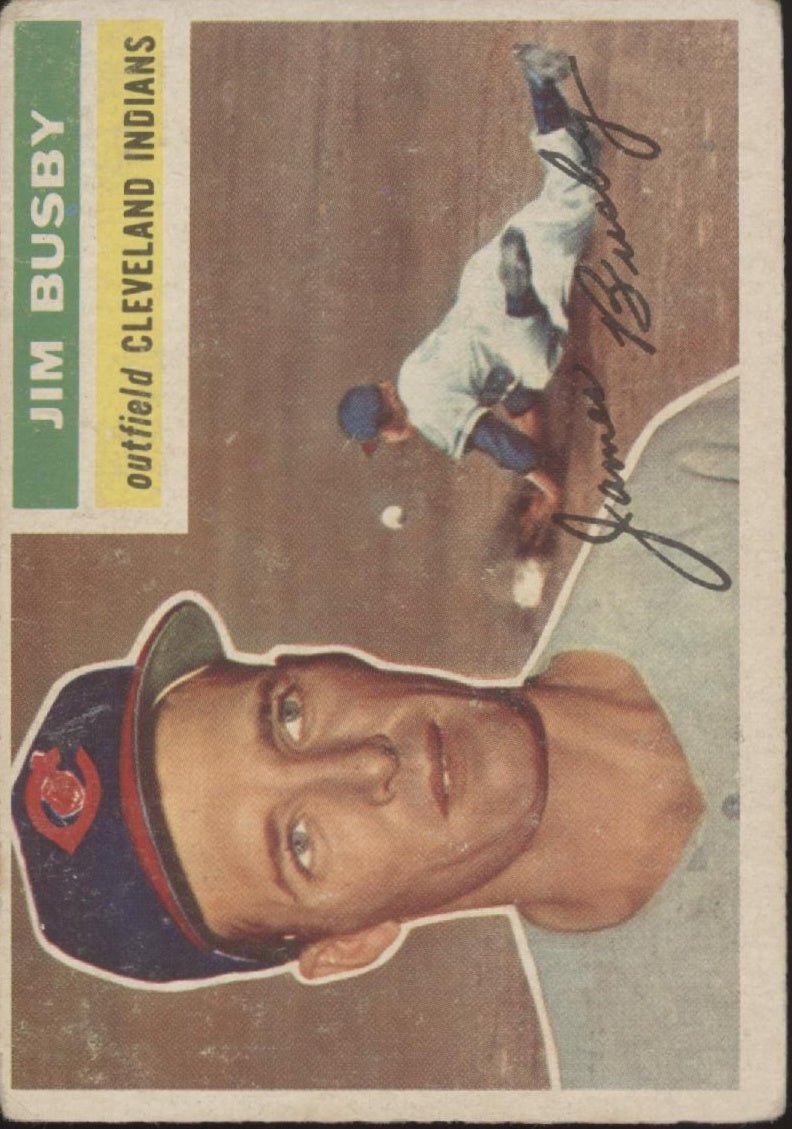 Jim Busby 1956 Topps #330 Cleveland Indians VG #2 - Collector Store LLC