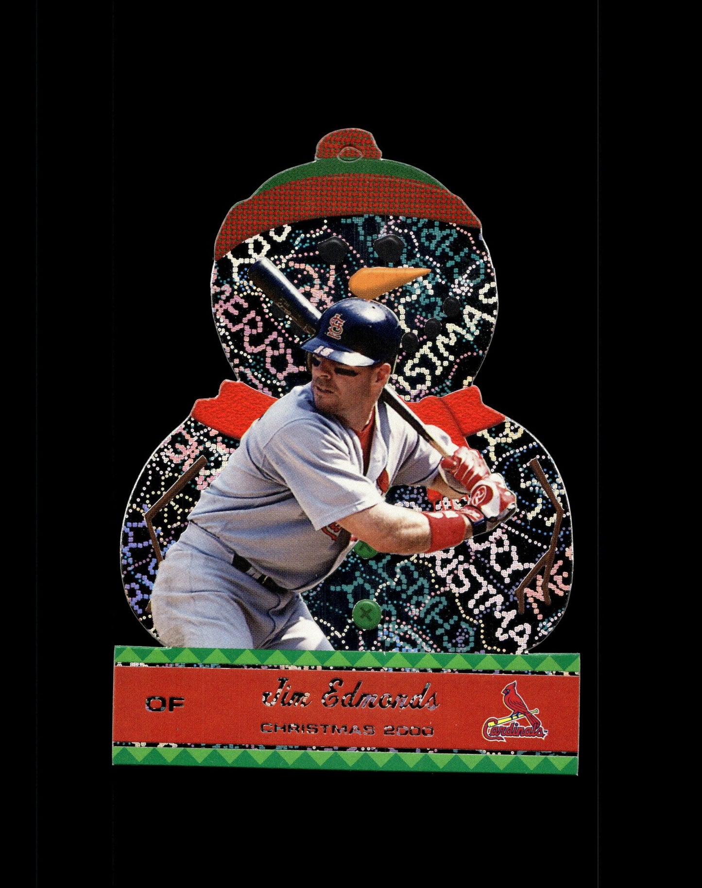Jim Edmonds 2001 Pacific Ornaments Die - Cut 23 - Collector Store LLC