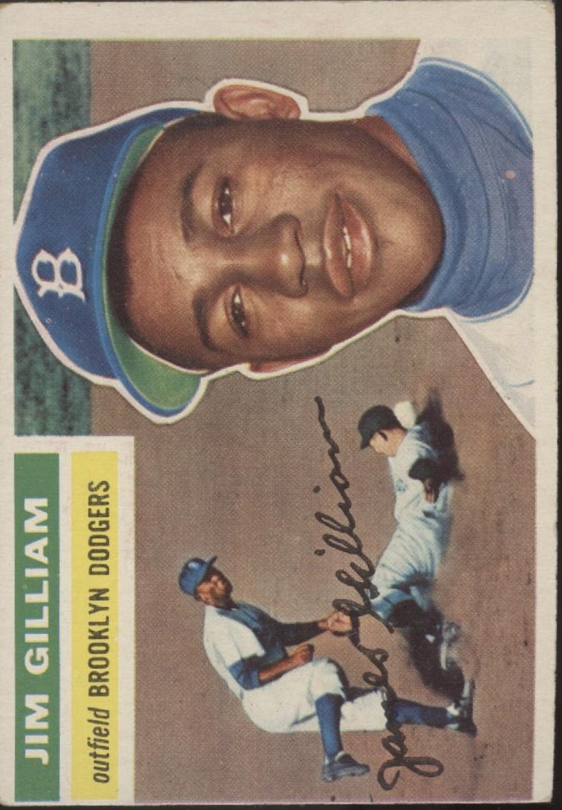 Jim Gilliam 1956 Topps #280 Brooklyn Dodgers VG - Collector Store LLC