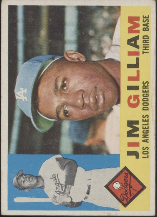 Jim Gilliam 1960 Topps #255 Los Angeles Dodgers VG - EX - Collector Store LLC