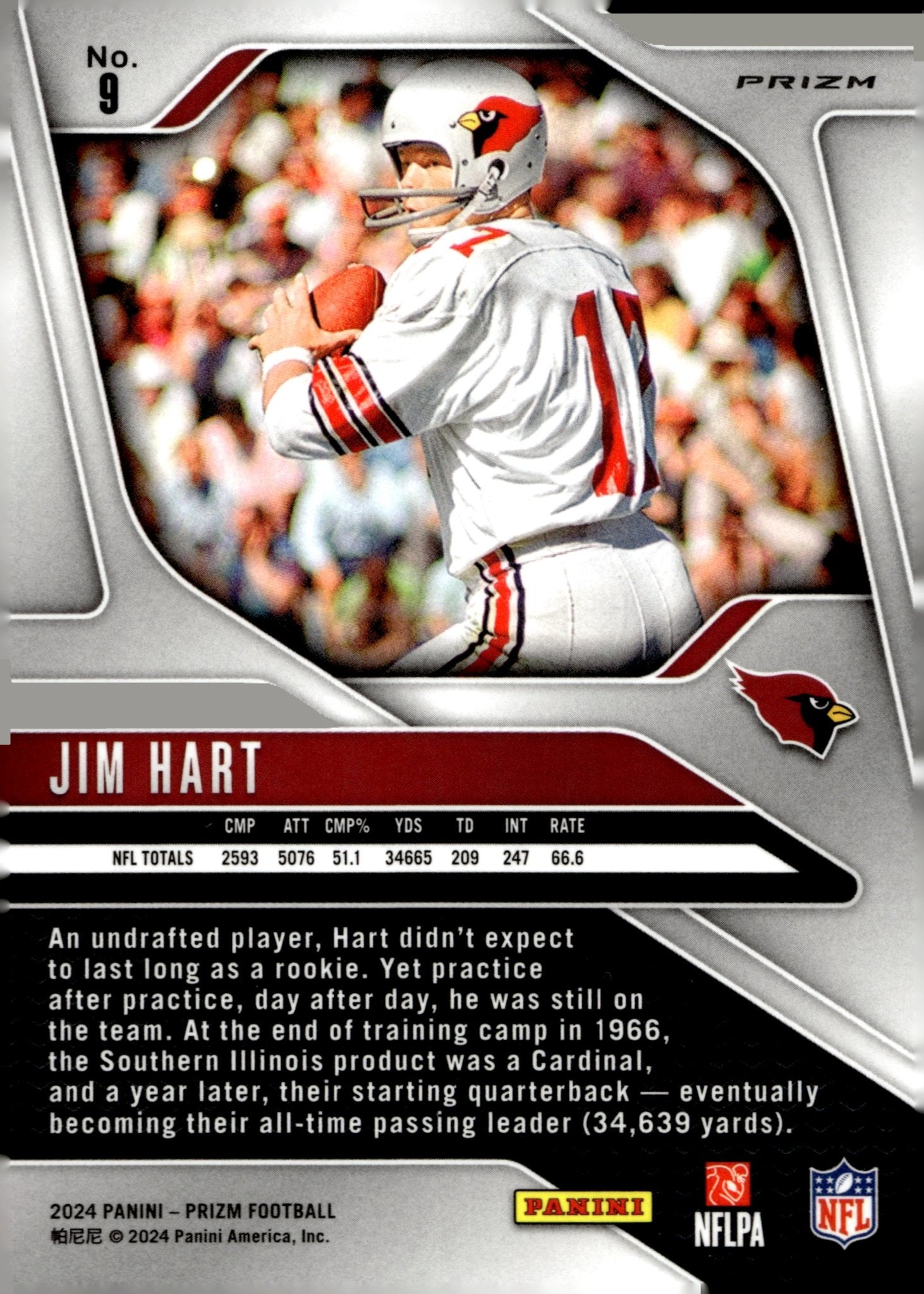 Jim Hart 2024 Panini Prizm Orange Lazer Prizm #9 - Collector Store LLC