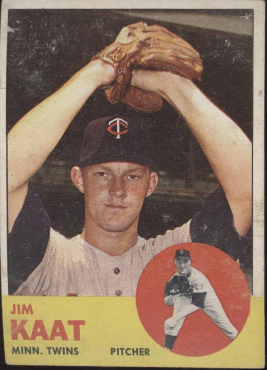 Jim Kaat 1963 Topps #165 Minnesota Twins GD - Collector Store LLC