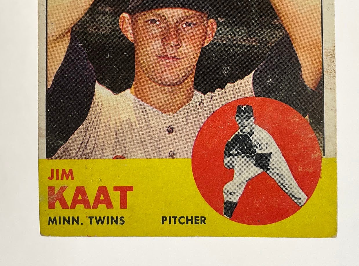 Jim Kaat 1963 Topps #165 Minnesota Twins GD - Collector Store LLC