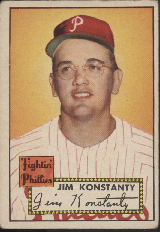 Jim Konstanty 1952 Topps #108 Philadelphia Phillies VG #2 - Collector Store LLC