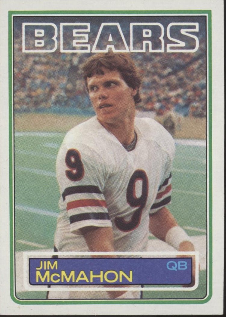 Jim McMahon 1983 Topps RC #33 Chicago Bears EX - Collector Store LLC