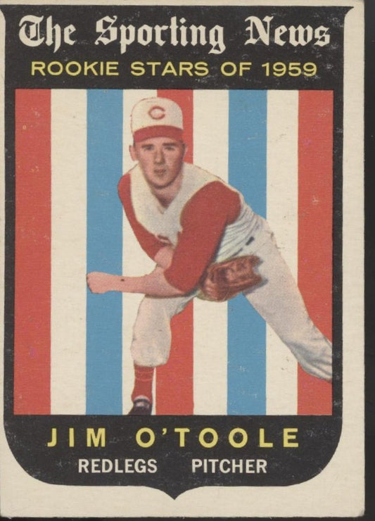 Jim O'Toole 1959 Topps Sporting News RC #136 EX - Collector Store LLC