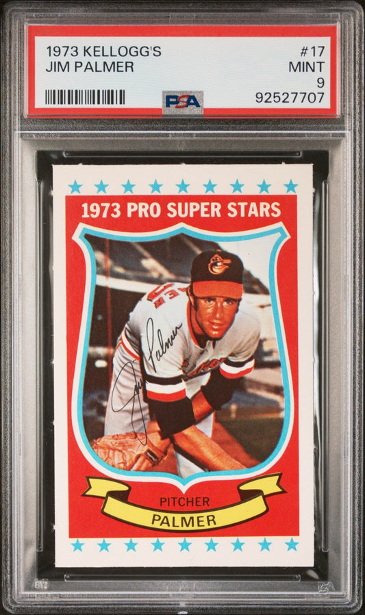 Jim Palmer 1973 Kellogg's #17 PSA 9 - Collector Store LLC