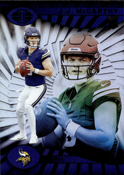 JJ McCarthy 2024 Panini Illusions Black Foil RC #100 - Collector Store LLC