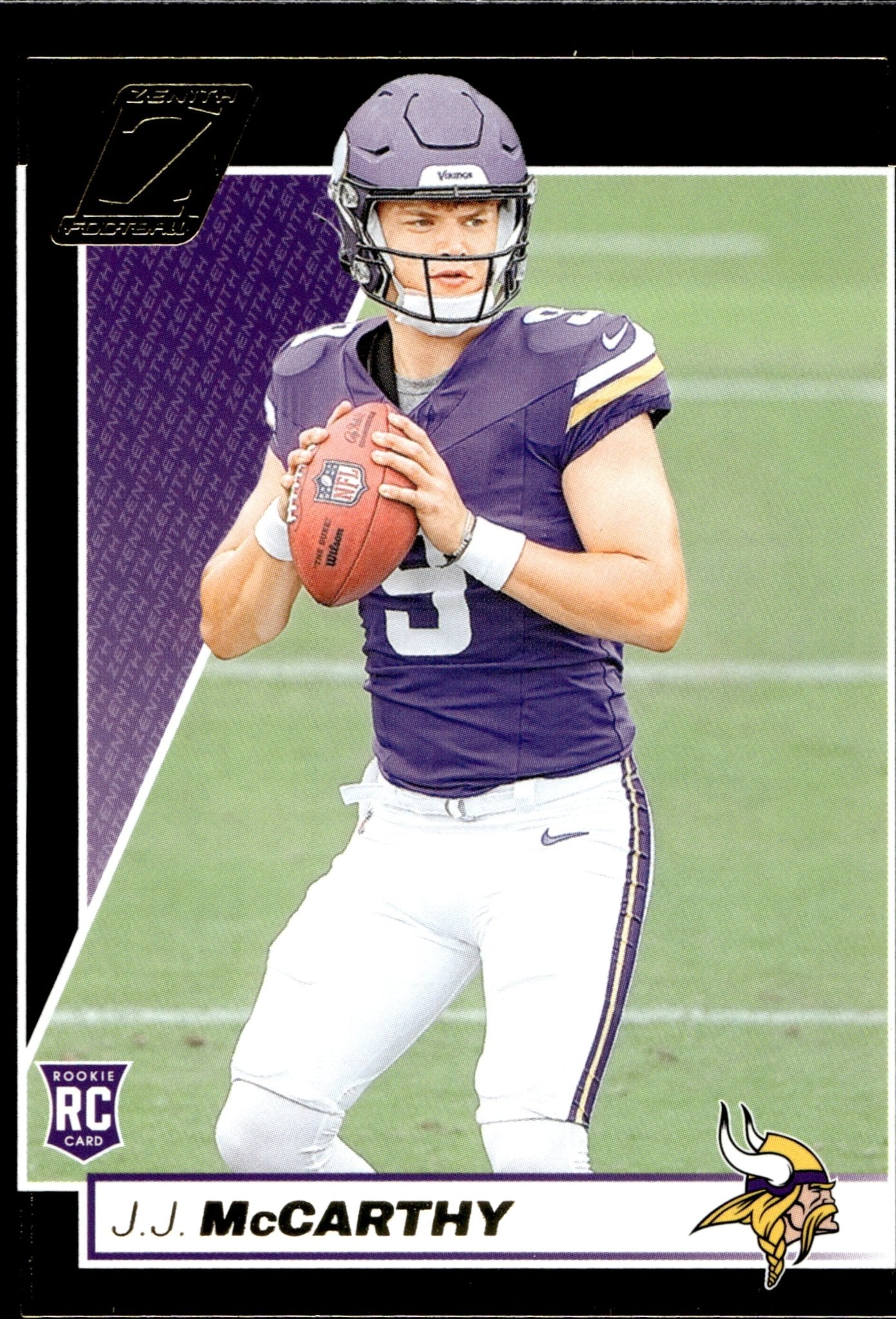JJ McCarthy 2024 Panini Zenith RC #135 - Collector Store LLC