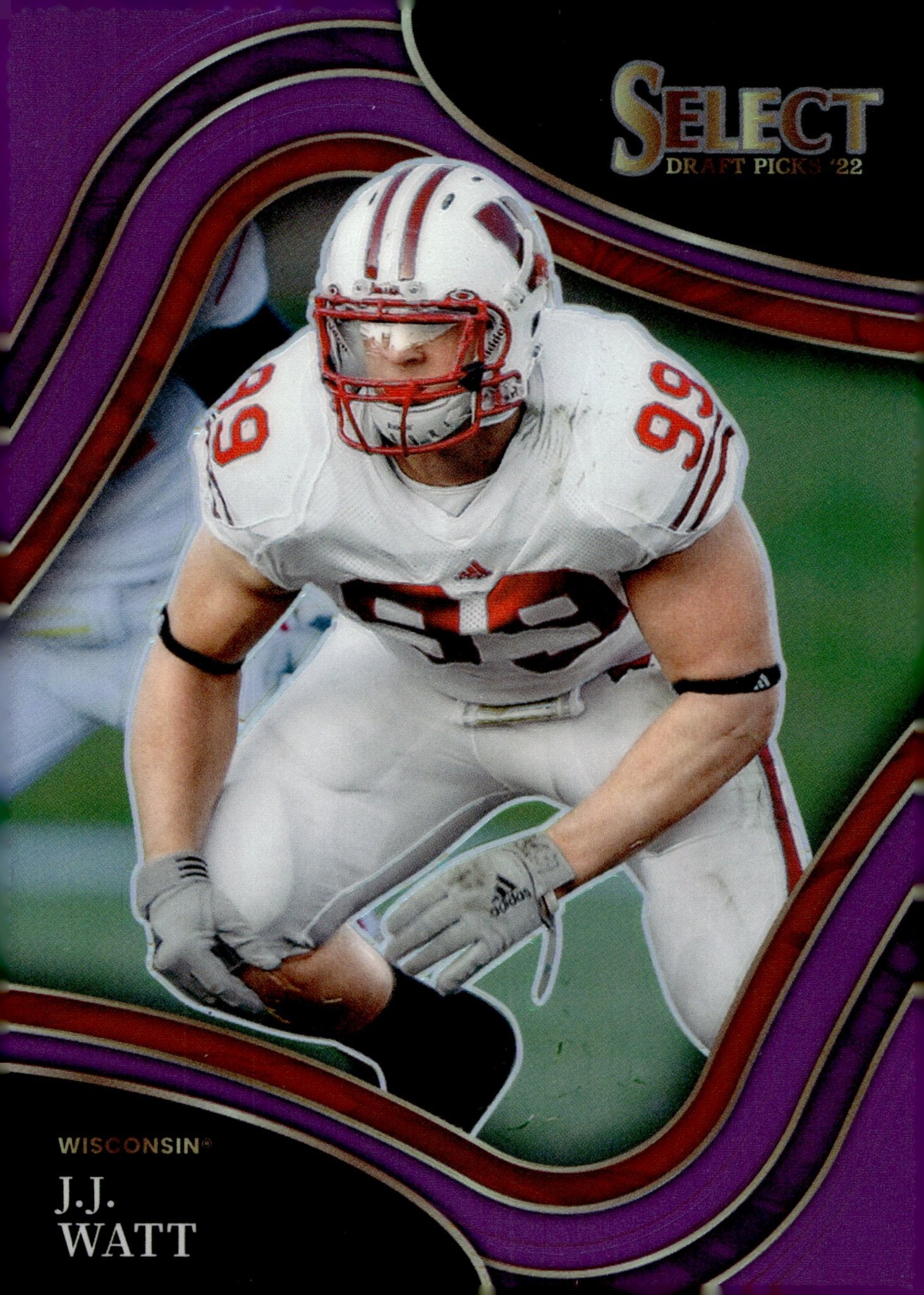 JJ Watt 2022 Panini Select Draft Picks Purple Prizm 38/75 #175 - Collector Store LLC