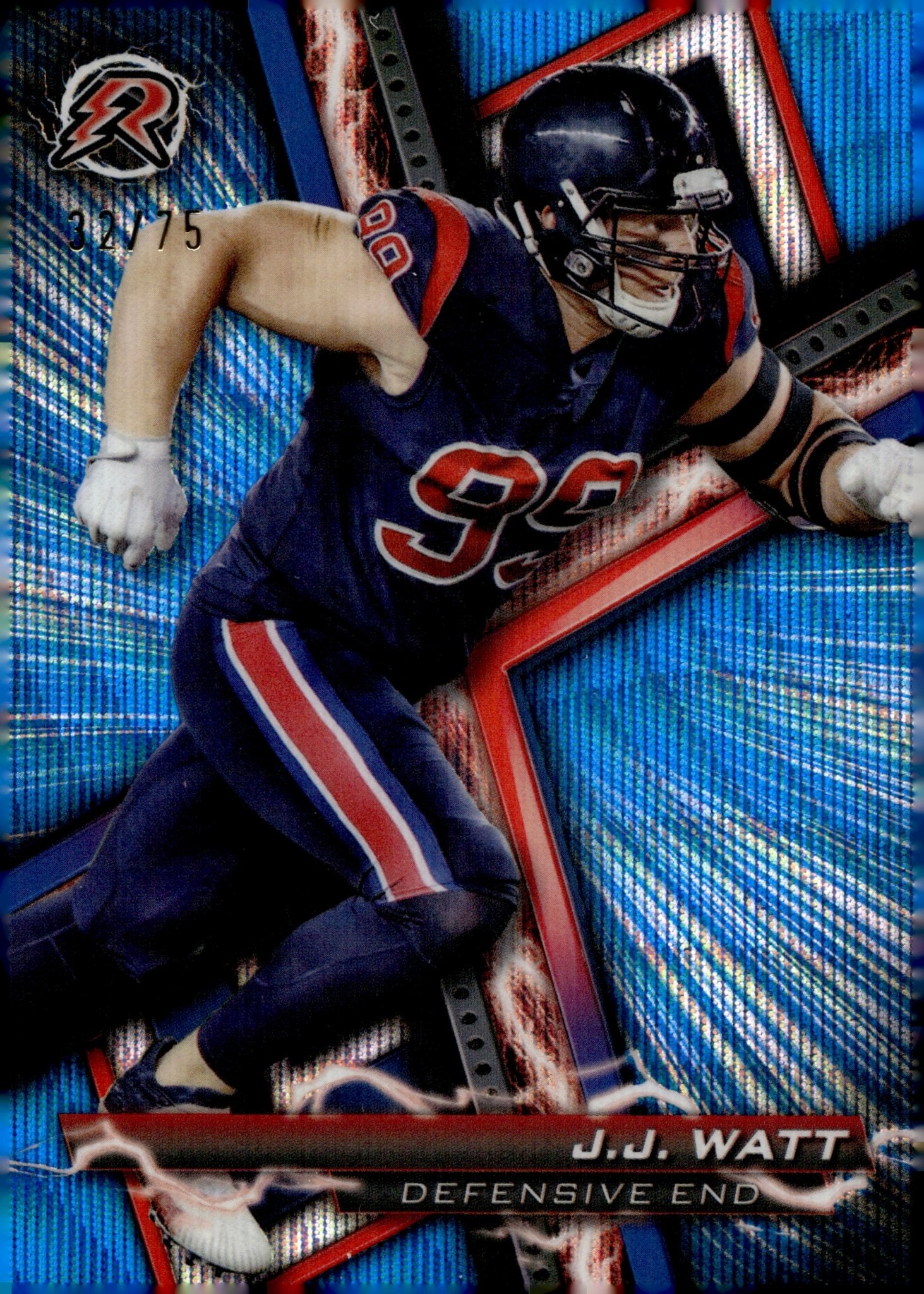 JJ Watt 2023 Topps Composite Resurgence Blue Surge Refractor 32/75 #93 - Collector Store LLC