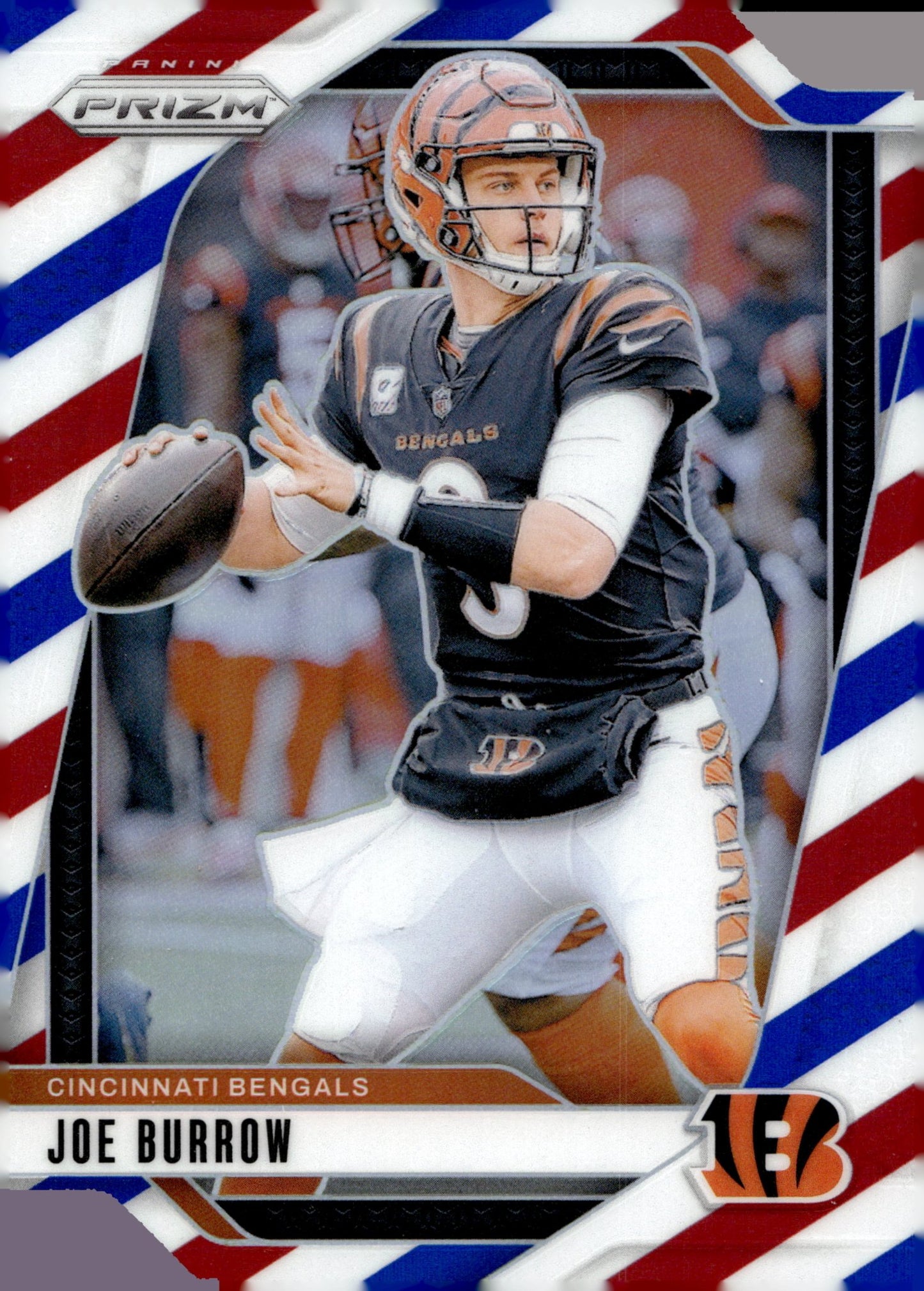 Joe Burrow 2024 Panini Prizm Red White & Blue Prizm #55 - Collector Store LLC