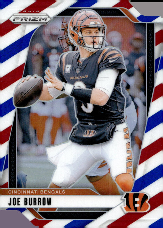Joe Burrow 2024 Panini Prizm Red White & Blue Prizm #55 - Collector Store LLC