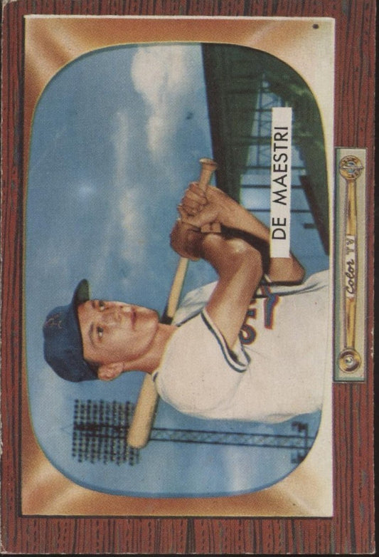 Joe DeMaestri 1955 Bowman #176 Kansas City Athletics VG - EX - Collector Store LLC