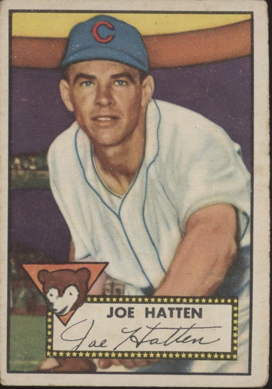 Joe Hatten 1952 Topps #194 Chicago Cubs VG - Collector Store LLC