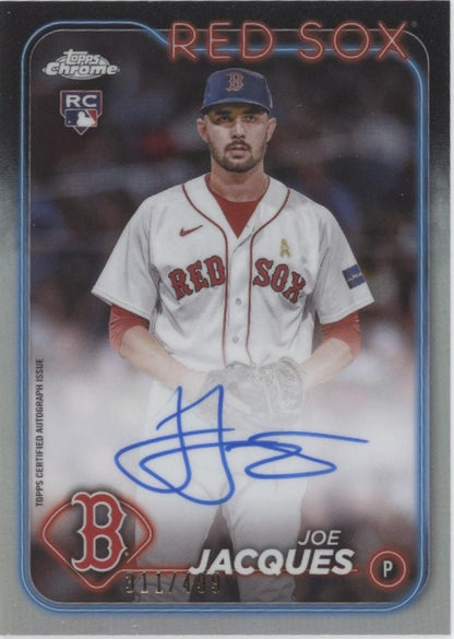 Joe Jacques 2024 Topps Chrome Refractor RC Auto 311/499 #RA - JJQ - Collector Store LLC