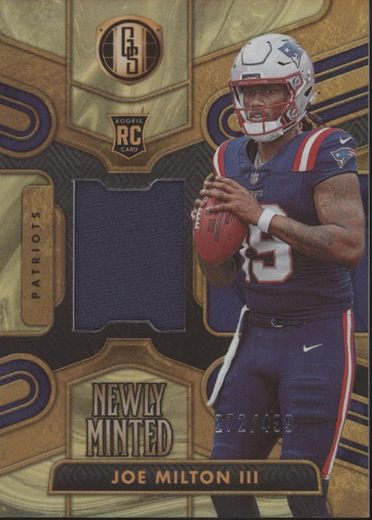 Joe Milton III 2024 Panini Gold Standard Newly Minted Swatch RC 272/499 #NMM - JMN - Collector Store LLC