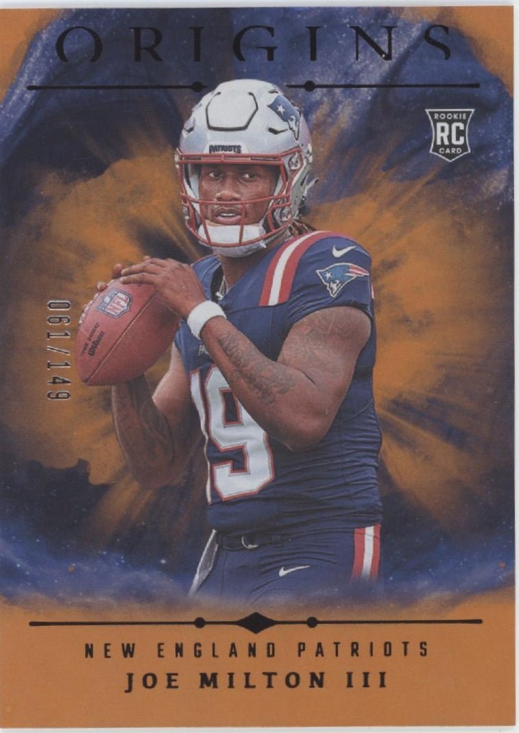 Joe Milton III 2024 Panini Origins Orange RC 061/149 #134 - Collector Store LLC