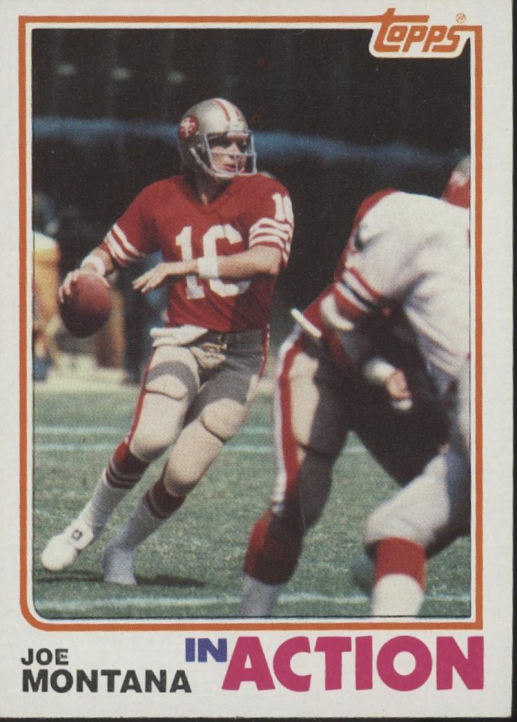 Joe Montana 1982 Topps In Action #489 San Francisco 49ers EX #2 - Collector Store LLC