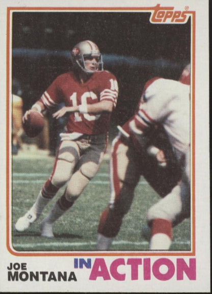 Joe Montana 1982 Topps In Action #489 San Francisco 49ers EX - Collector Store LLC