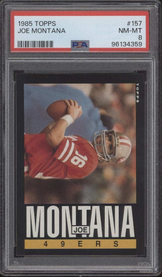 Joe Montana 1985 Topps #157 PSA 8 - Collector Store LLC